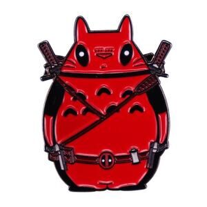 My Neighbor Cat Deadpool Enamel Pins - 132-1
